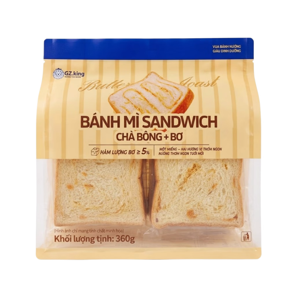 Bánh sandwich bơ chà bông GZ.King