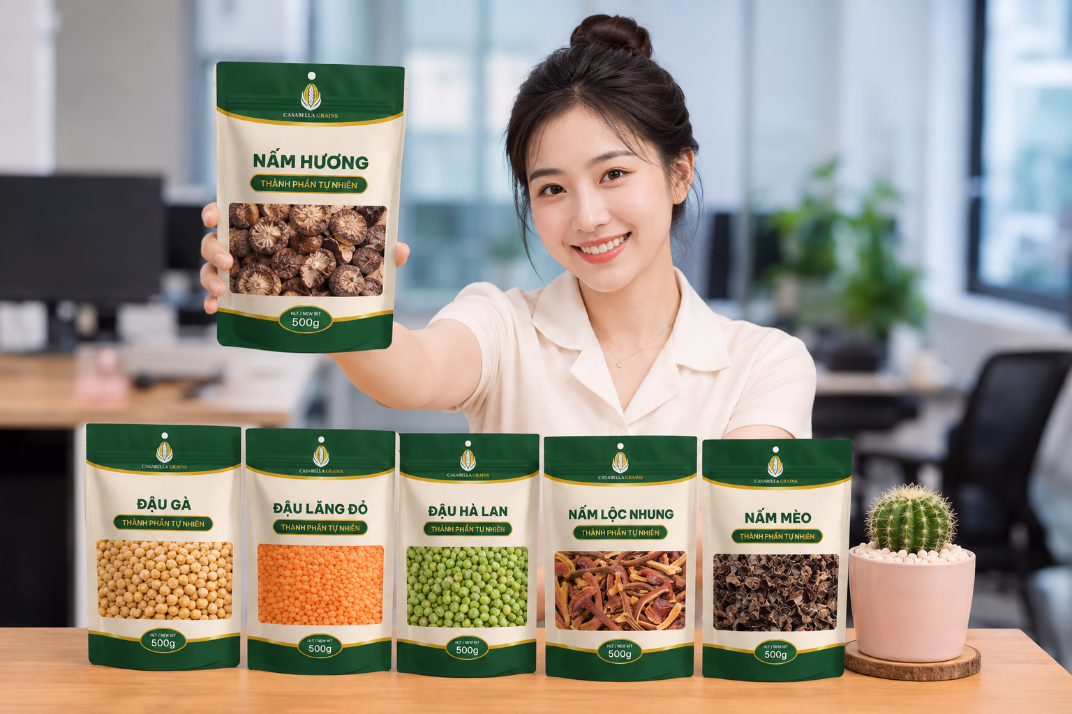 Nấm Khô, Đậu Khô Casabella Grains – Nguyên Liệu Khô Tiện Lợi Cho Gian Bếp Việt
