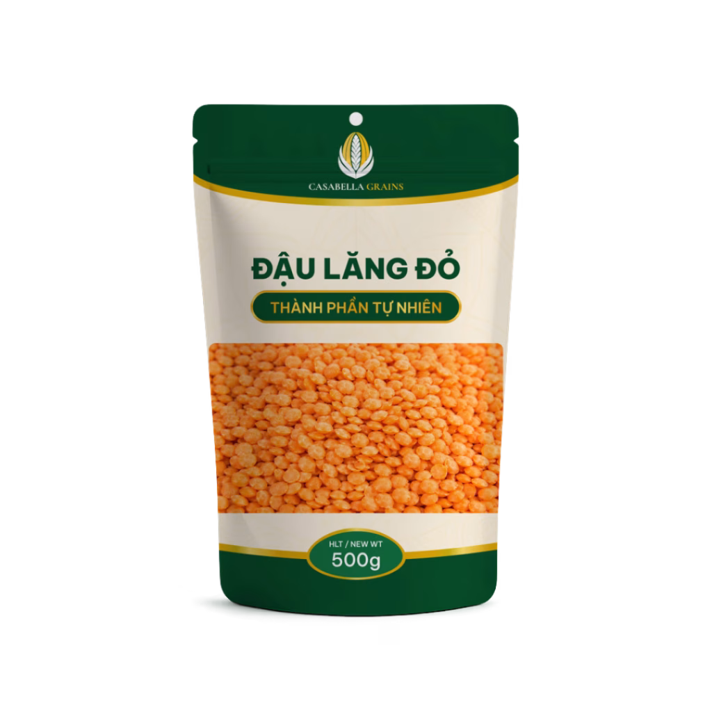 Đậu lăng đỏ sấy khô 500g Casabella Grains