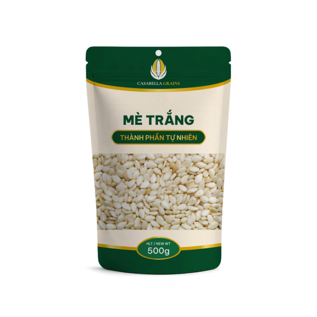 Mè trắng sấy khô 500g Casabella Grains