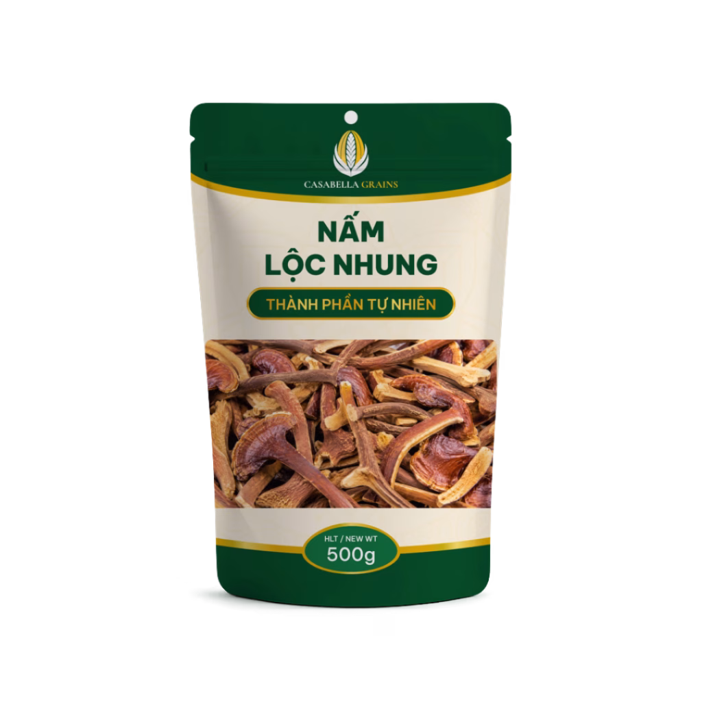 Nấm lộc nhung sấy khô 500g Casabella Grains