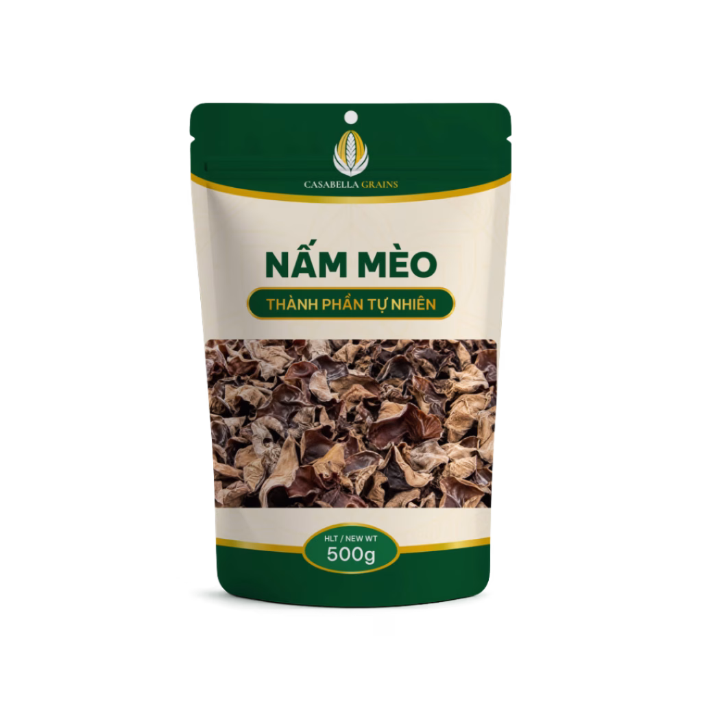 Nấm mèo sấy khô 500g Casabella Grains