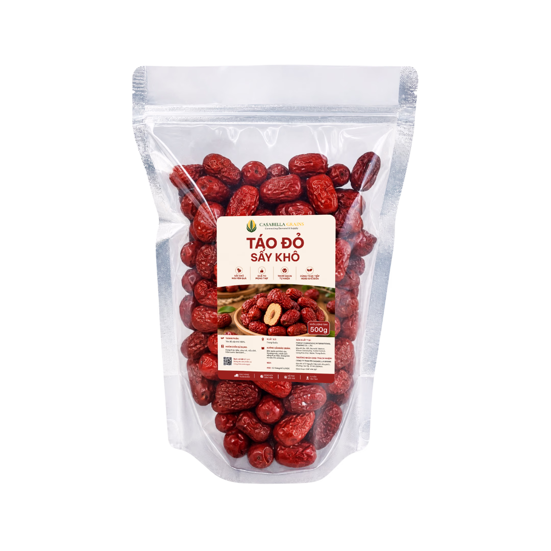 Táo đỏ sấy khô 500g Casabella Grains