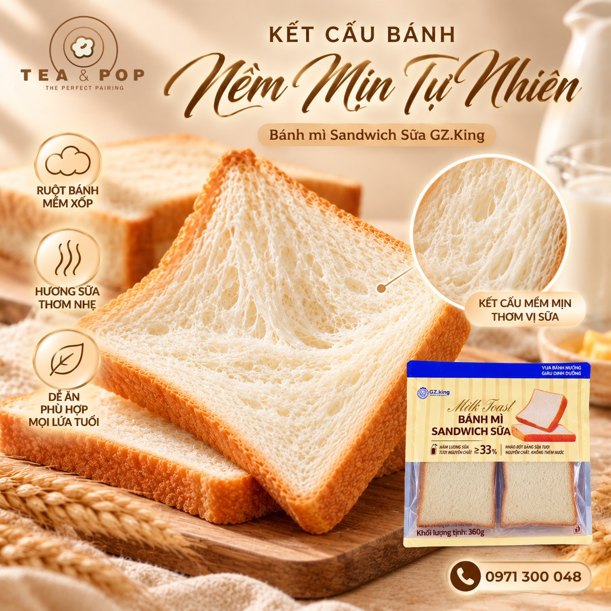 Kết Cấu Bánh Mềm Mịn Tự Nhiên
