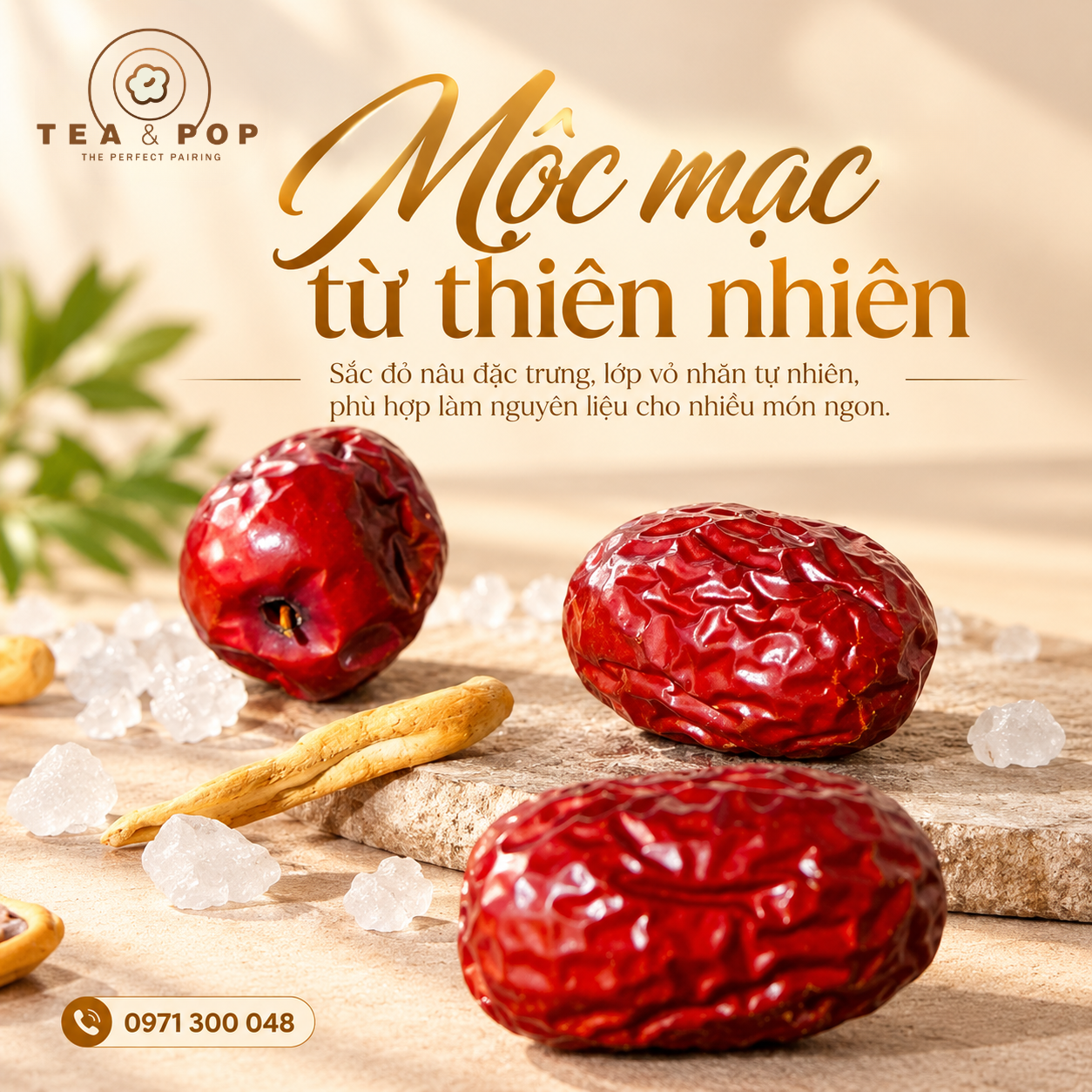 Mộc mạc từ thiên nhiên_ Táo đỏ khô