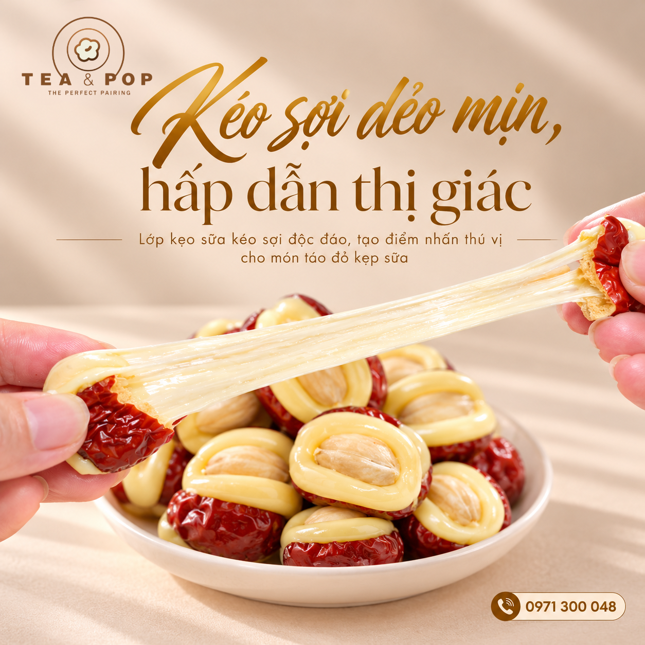 Quảng Cáo Táo Đỏ Kéo Sợi Sữa