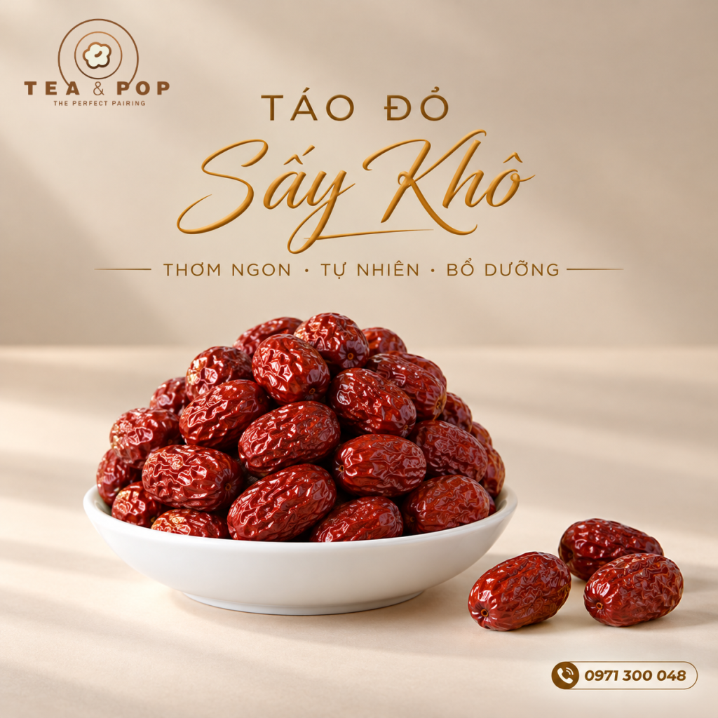 Táo Đỏ Sấy Khô Thơm Ngon Tự Nhiên
